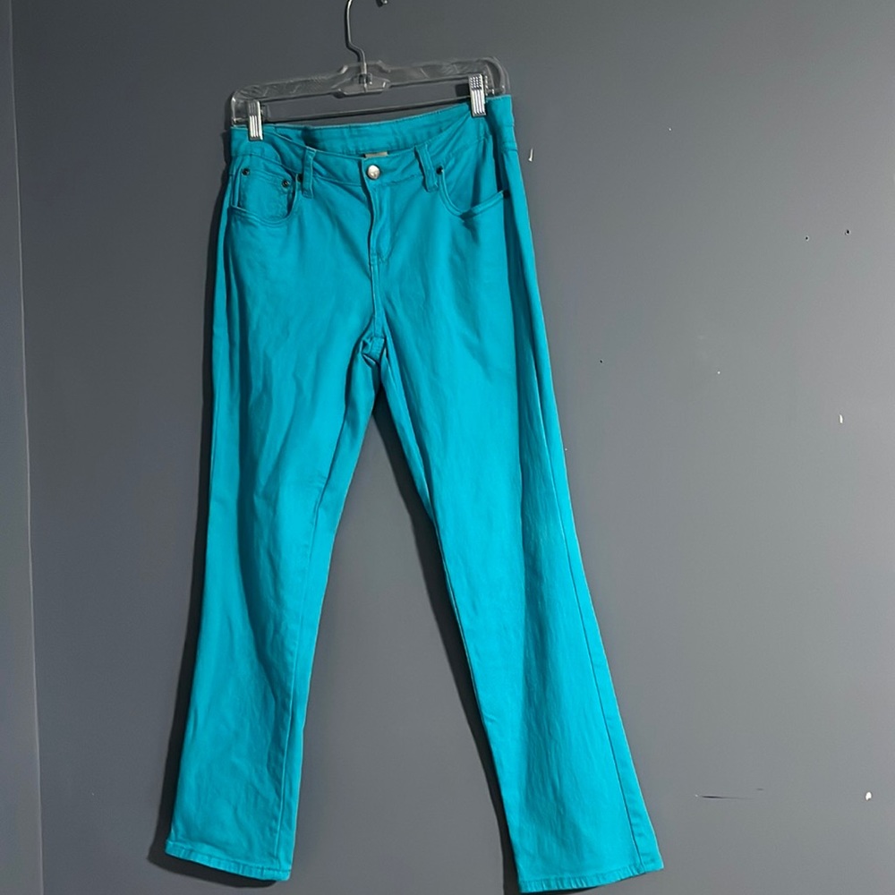 Earl Brand jeans size 8p! Turquoise in color